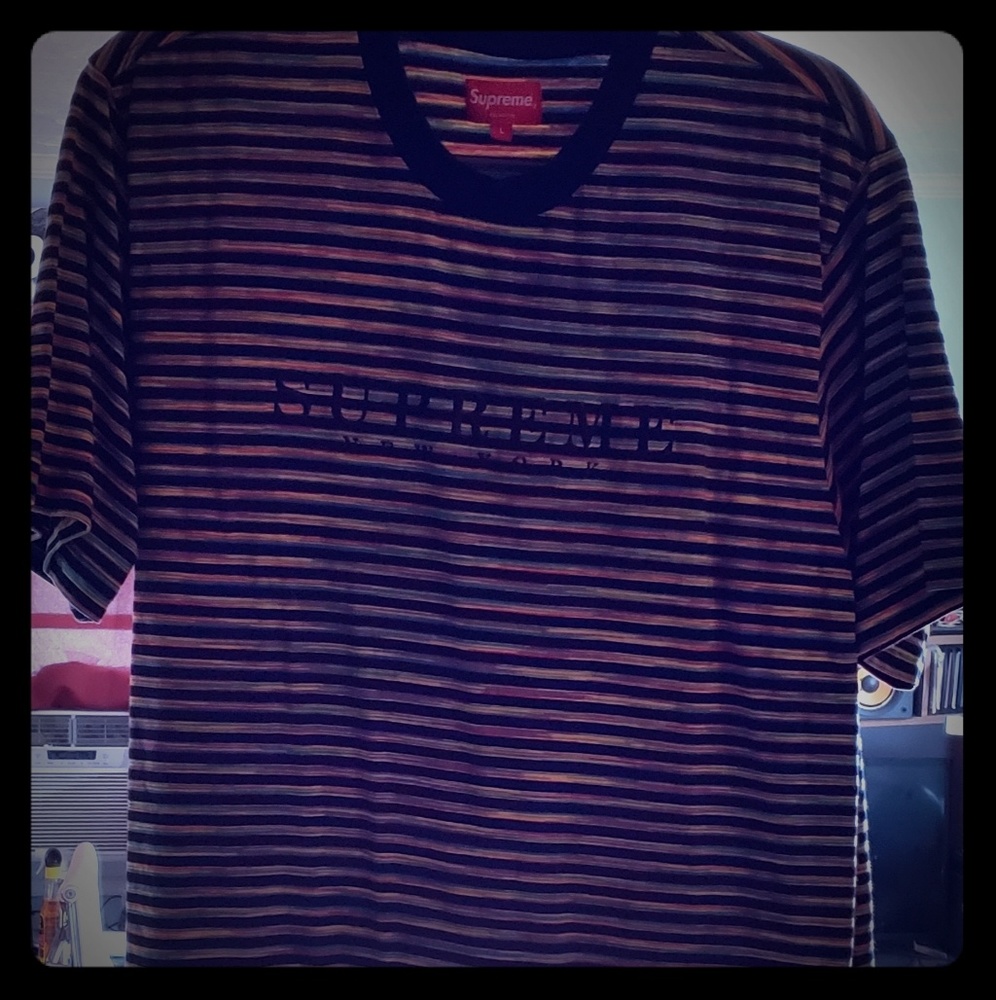 Supreme Multicolor Stripe Tee - image 1